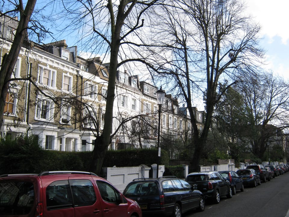 Elsham Road, one way, looking southwards