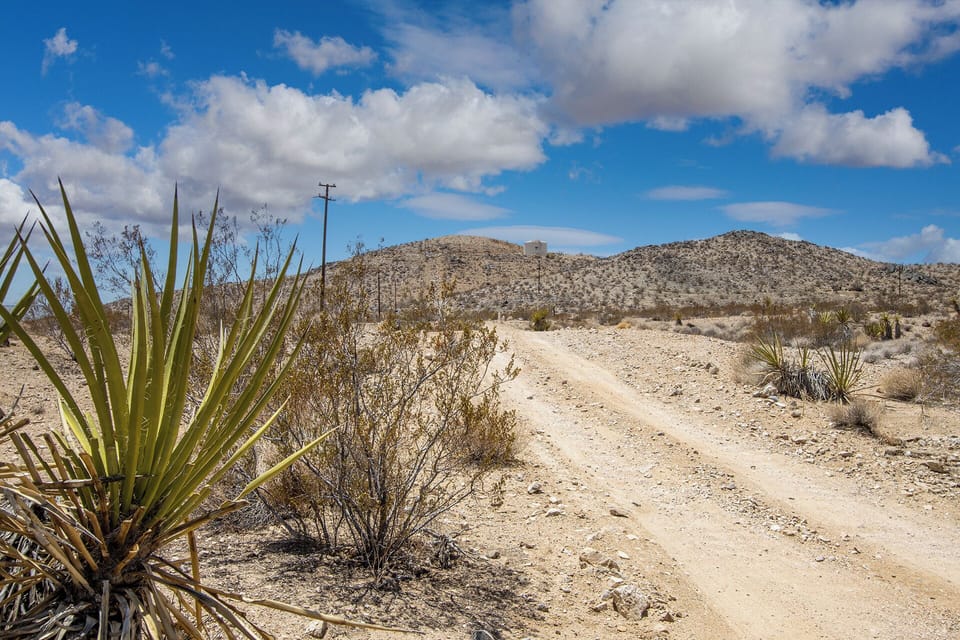 Dirt road view from the home