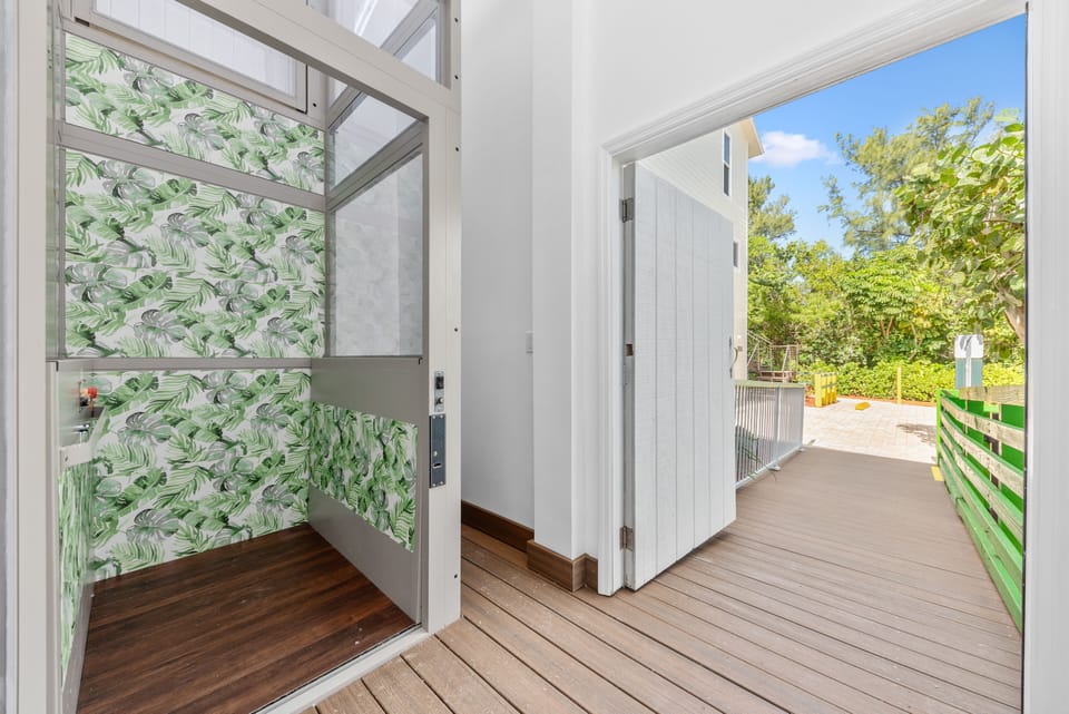 Private Elevator connects ground level with middle floor (& master suite)