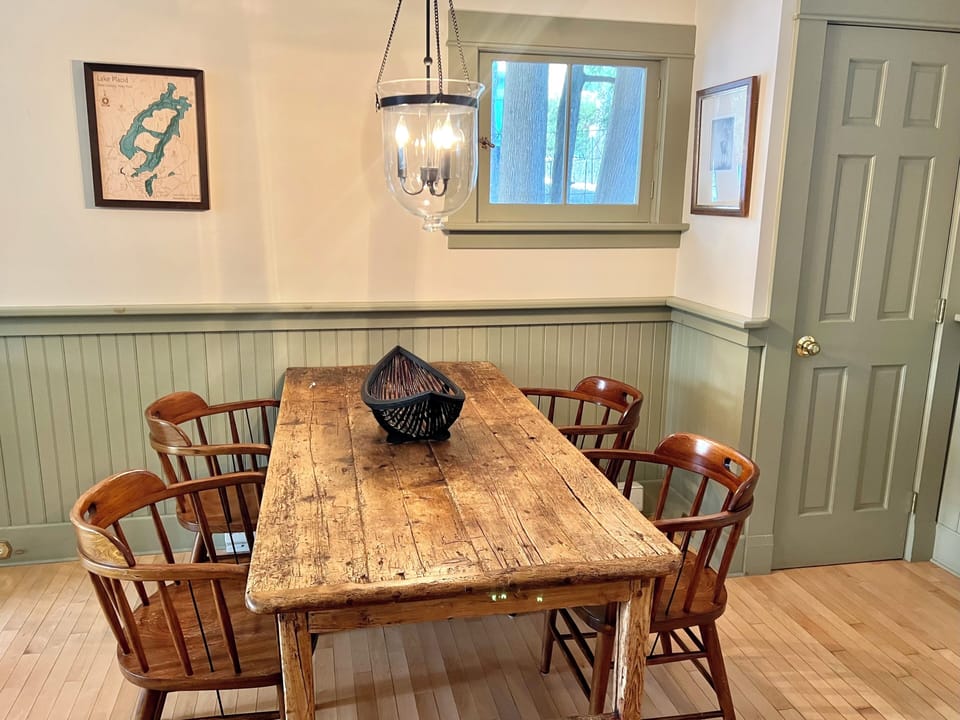 Large kitchen farm table.