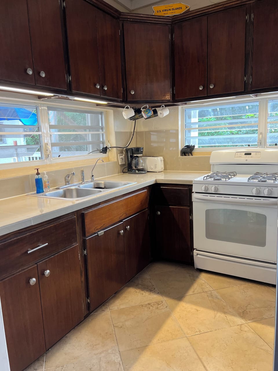 FULLY stocked kitchen w/ all the appliances you need....everything! 