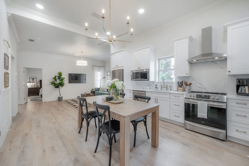 Bright and airy open floor plan.