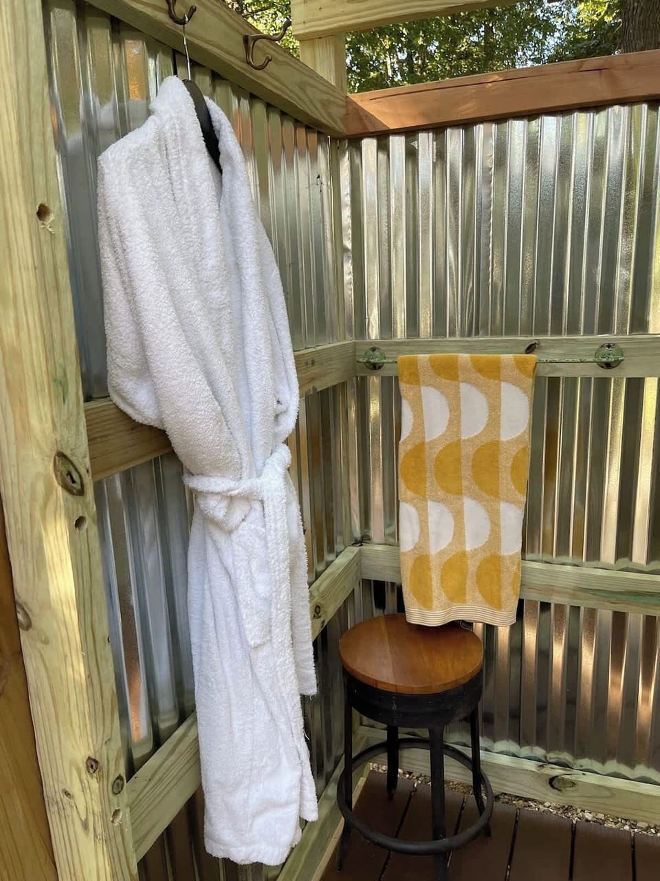 Charming outdoor shower