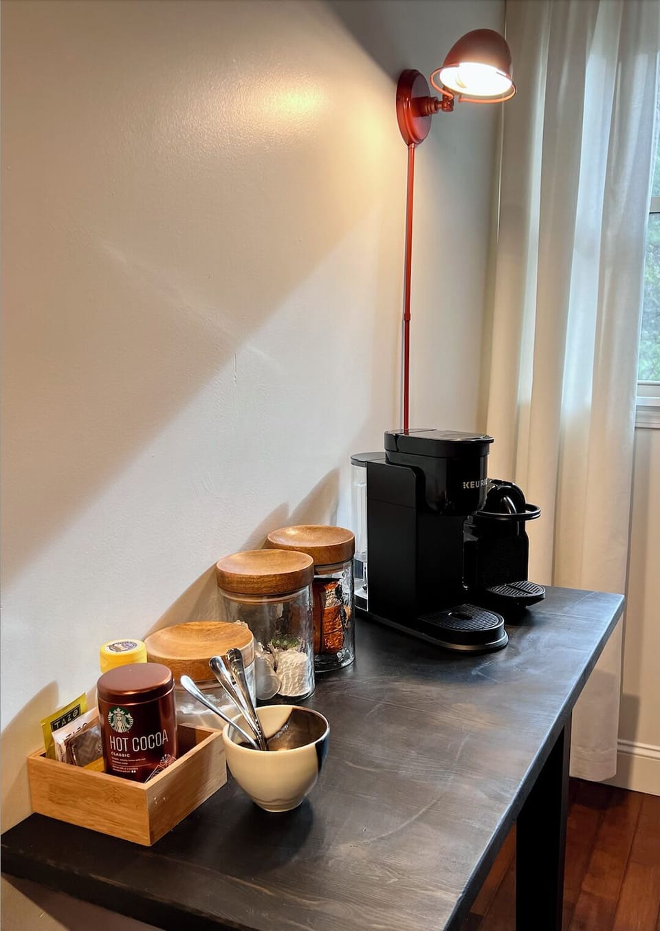 Coffee station.