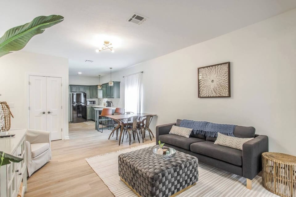 Open concept living and dining area designed for comfort and connection