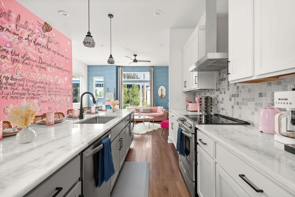 Fully stocked kitchen