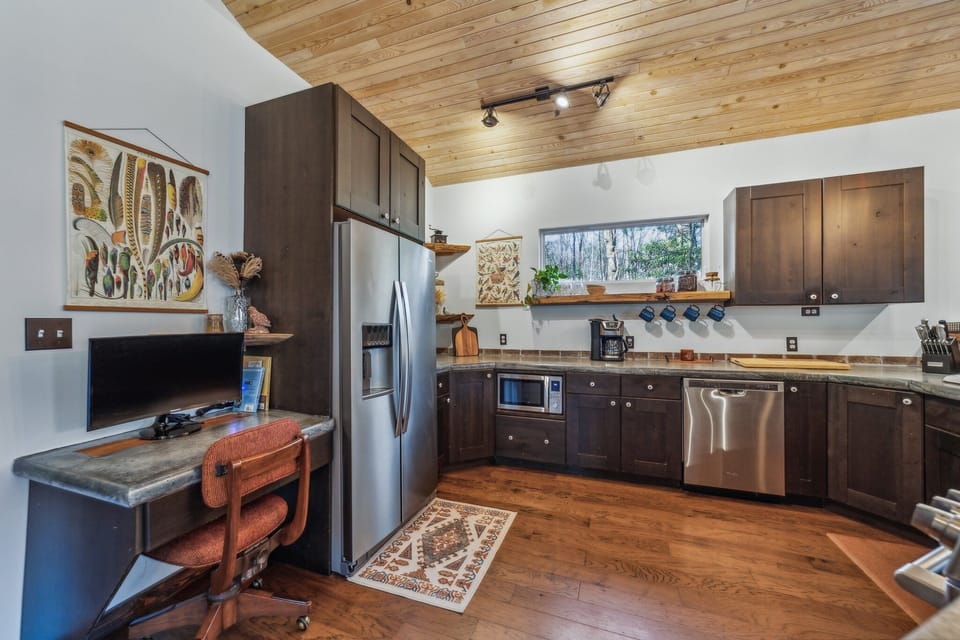 Kitchen and designated work area