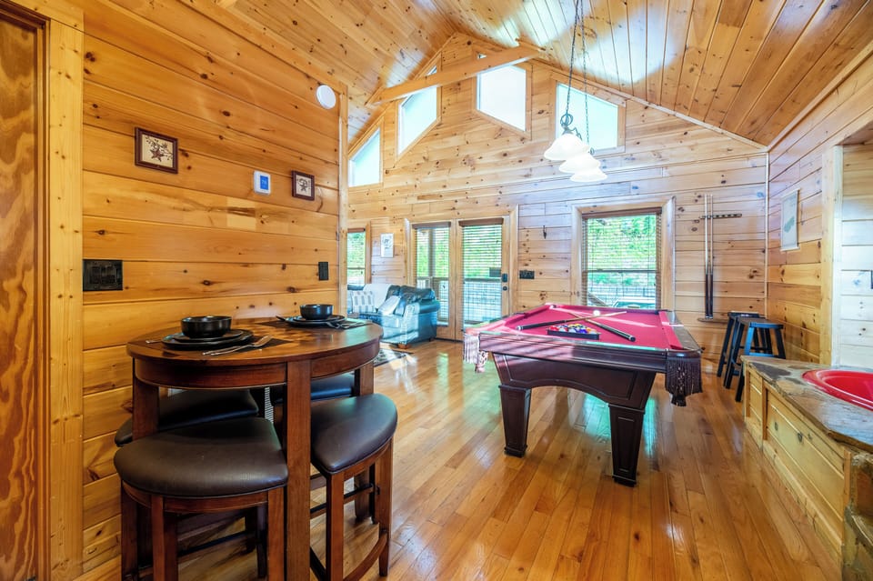 high vaulted ceiling with extra windows