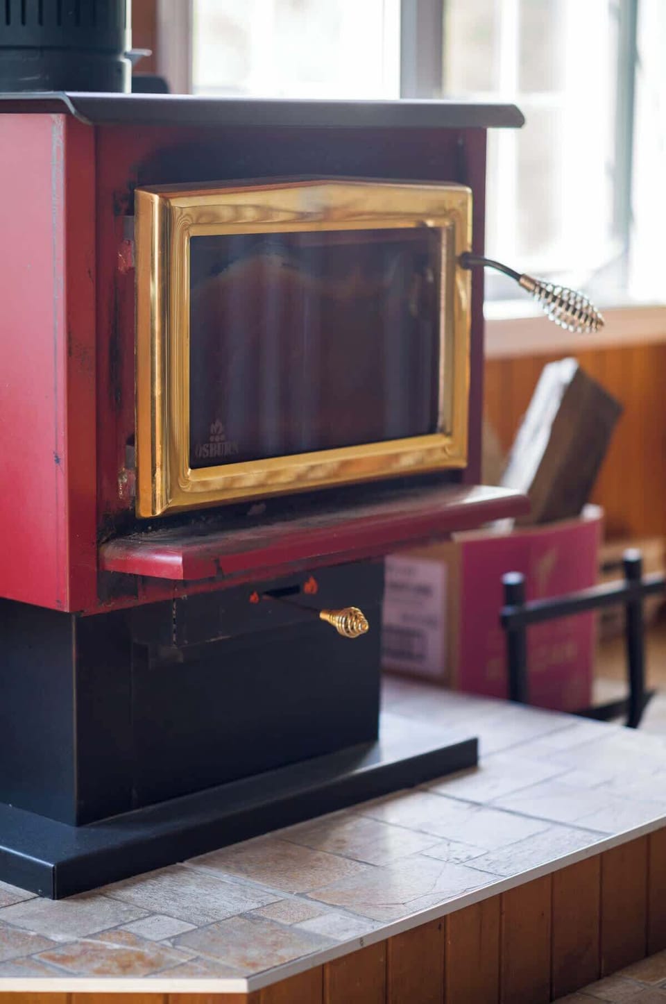 Cozy fireplace—perfect for warming up and relaxing during cooler evenings.