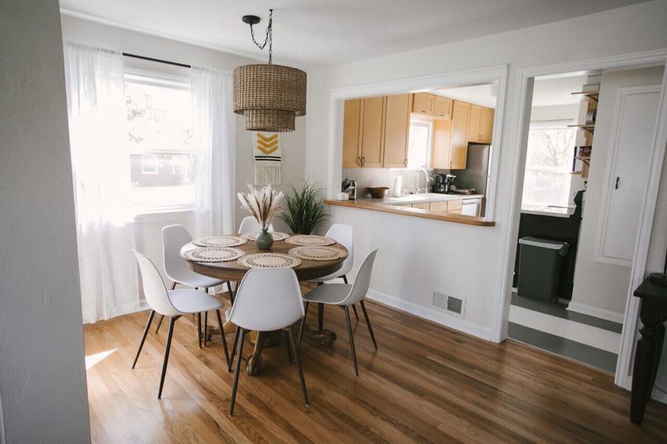 Dining with pass through to kitchen