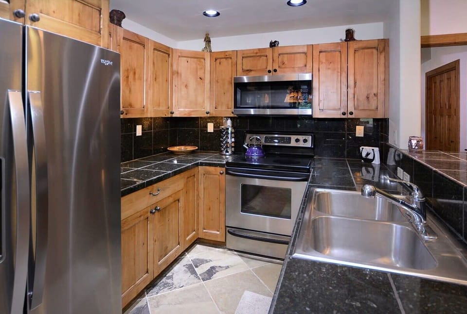 Fully stocked kitchen