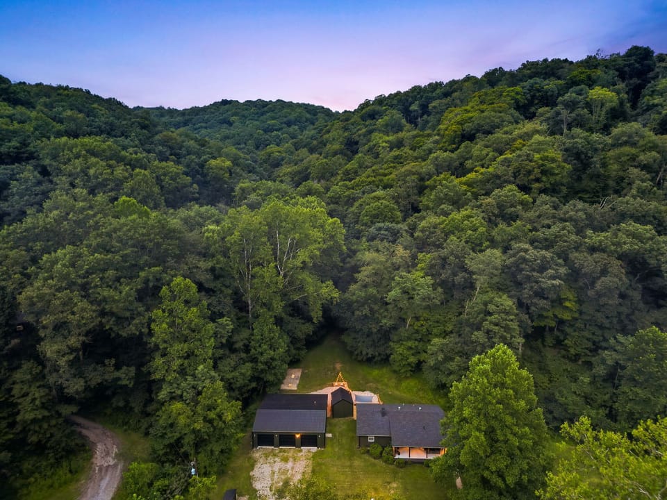 Aerial view of the rental