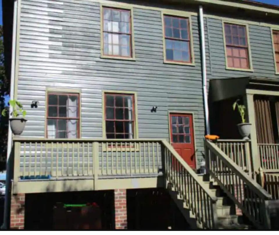 Outdoor area/ Backyard shared with upper apartment.