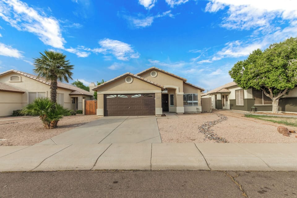 Outside property w/ two car garage