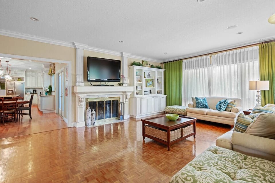 Spacious informal living room