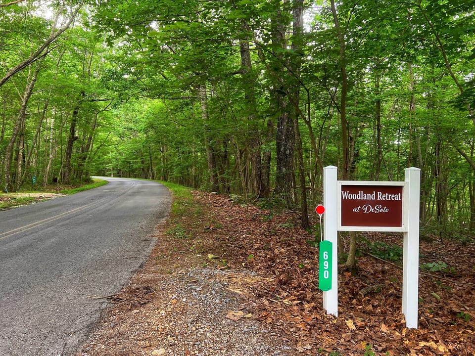 This is a 92-acre peaceful retreat property next to DeSoto State Park