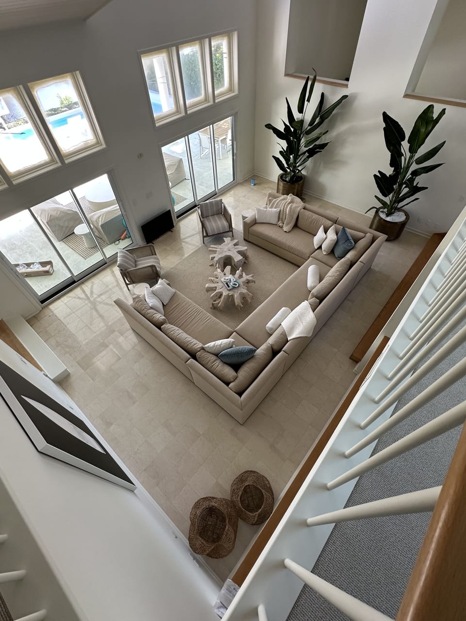 View of great room from 2nd floor 