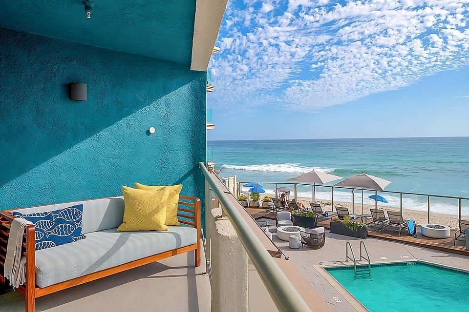 Soak up sunshine with pool views and ocean breeze.