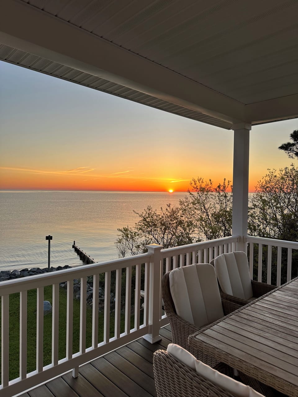 Beachfront balcony 