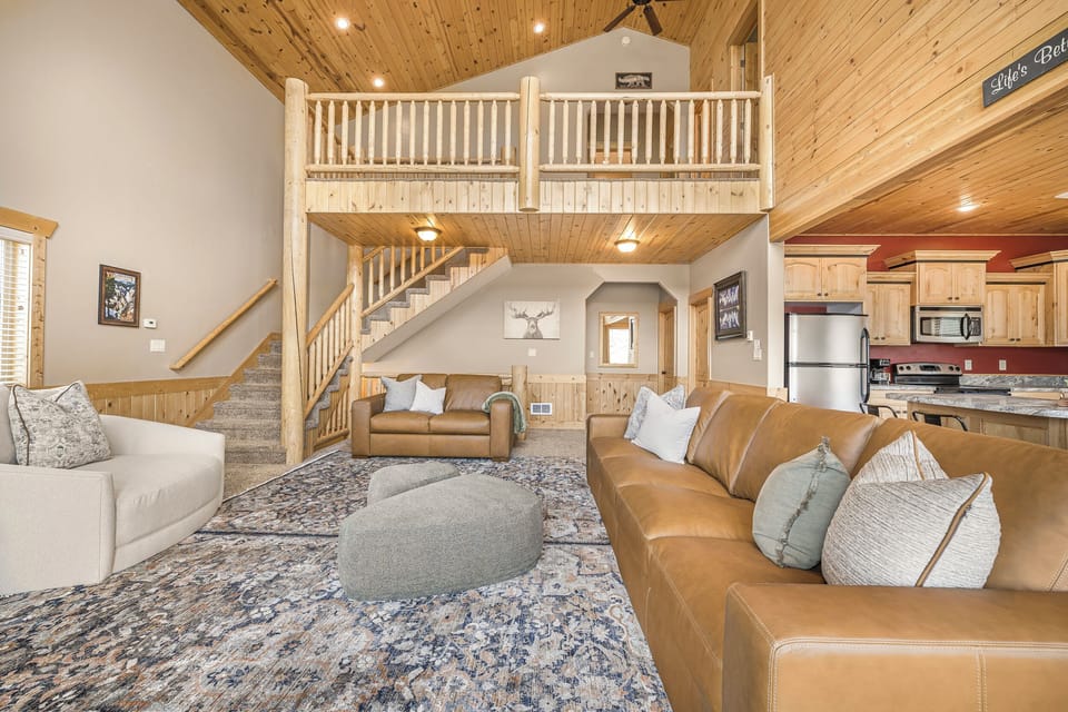 living room with smart tv