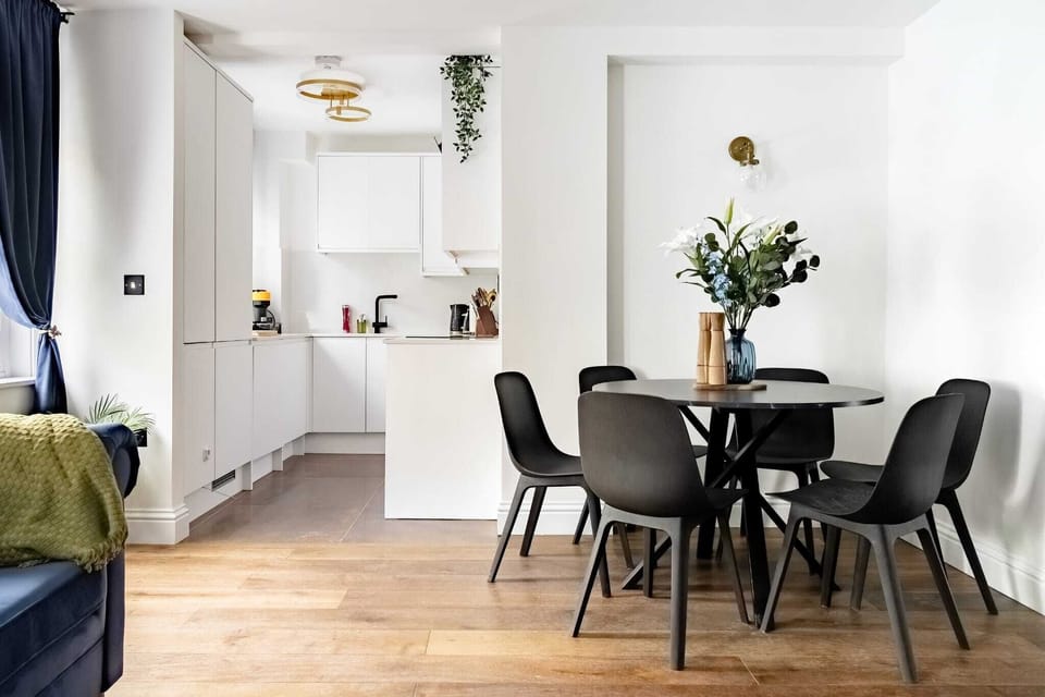A Circle of Togetherness: Embrace the Welcoming Aura of Our Round Table, Perfect for Shared Moments