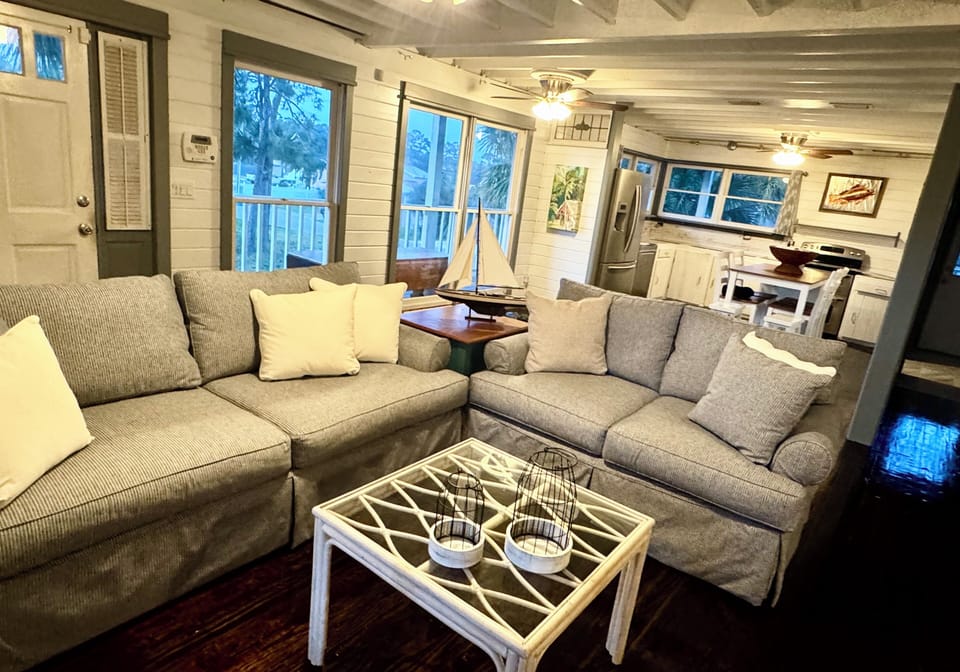 Open living area to include everyone in the kitchen.