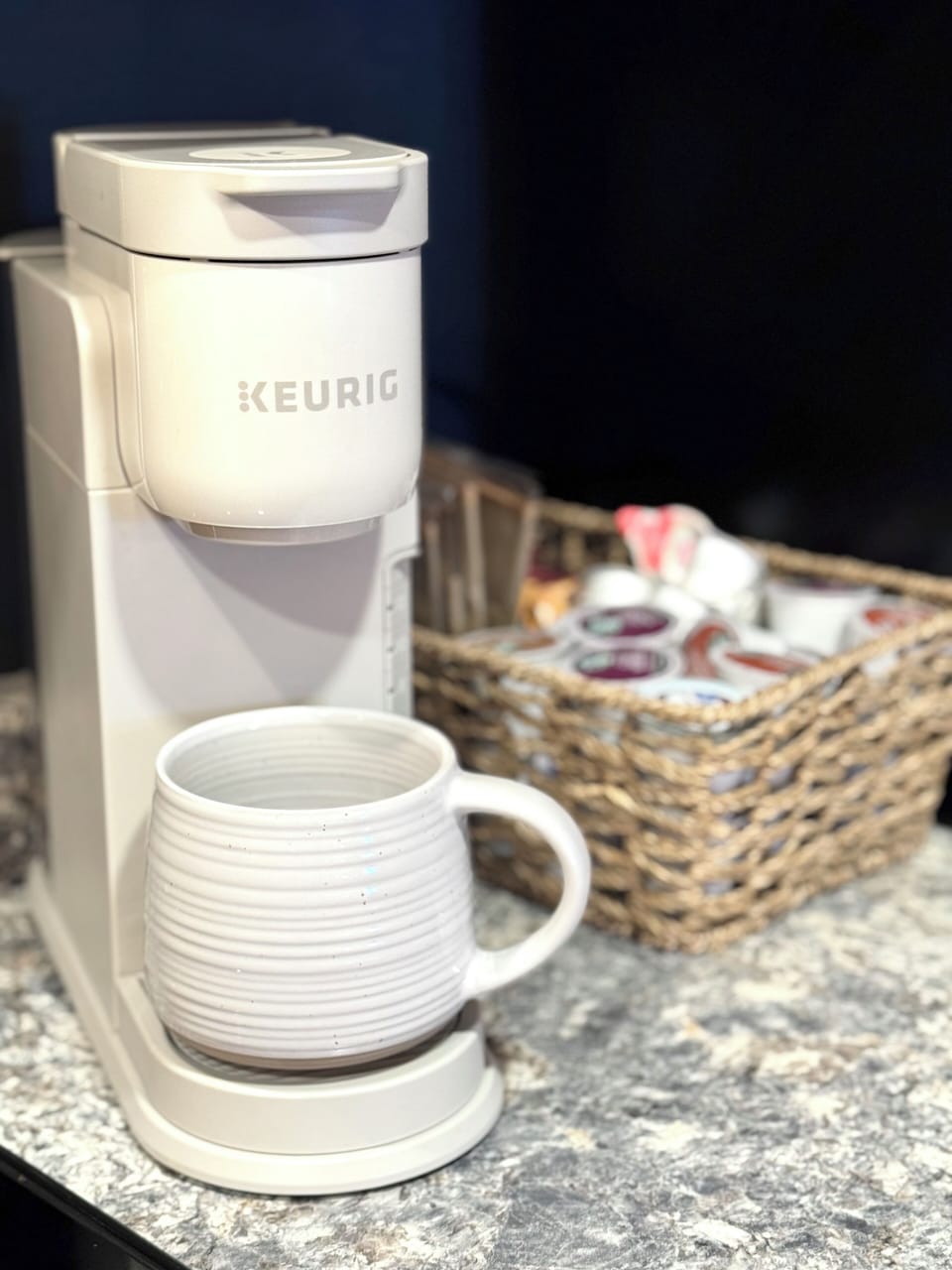 K- cups provided for your morning pleasure