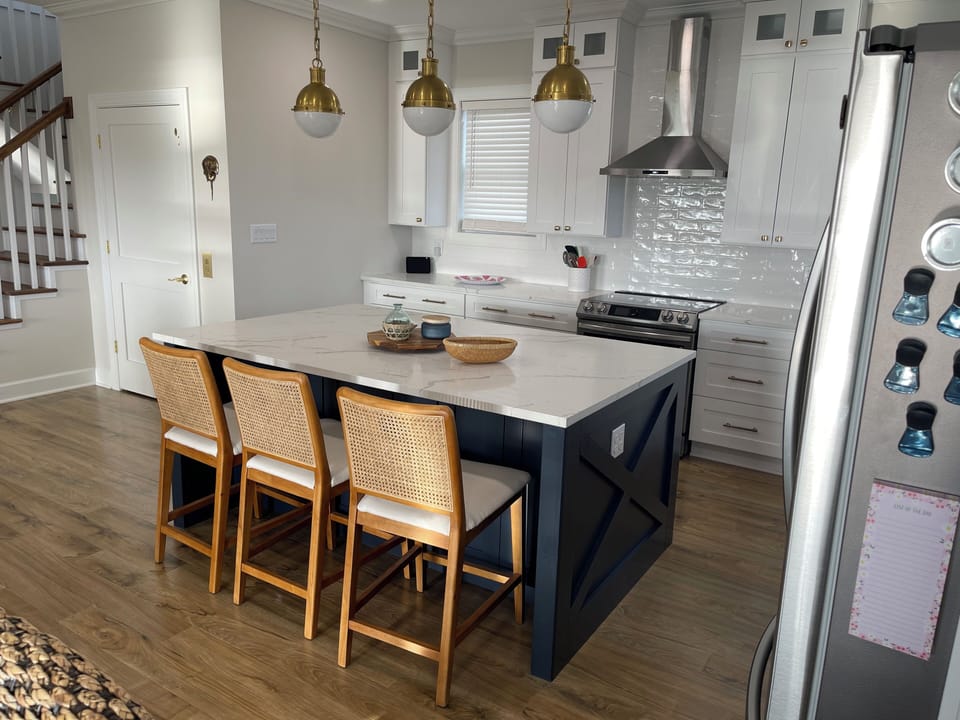 Stocked Gourmet Kitchen in Open Concept Family/Dinning room w/ full deck access