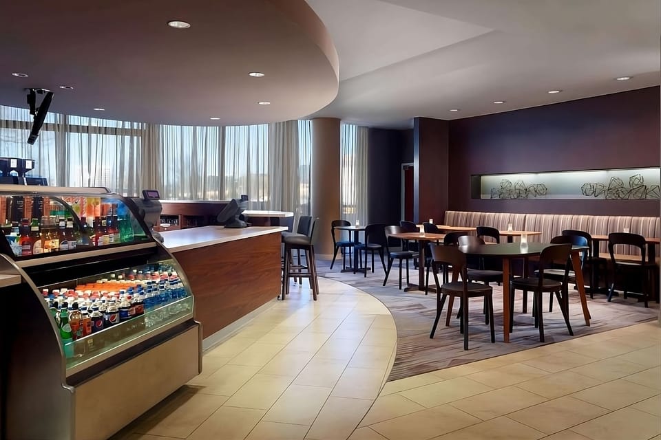 Grab snacks and essentials anytime at the convenient market.