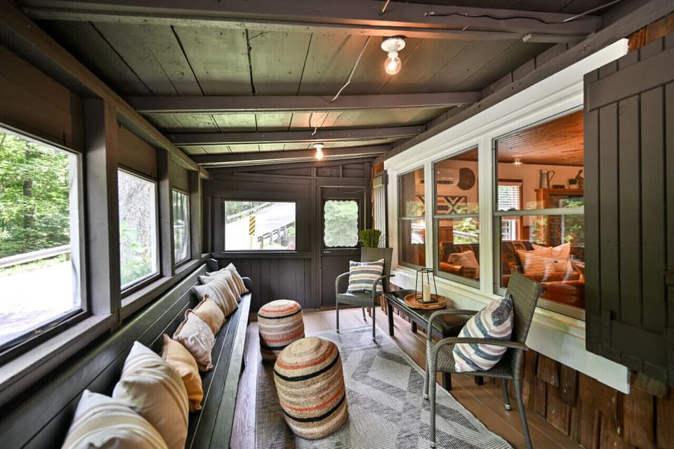 Covered Front Porch is perfect for long summer days