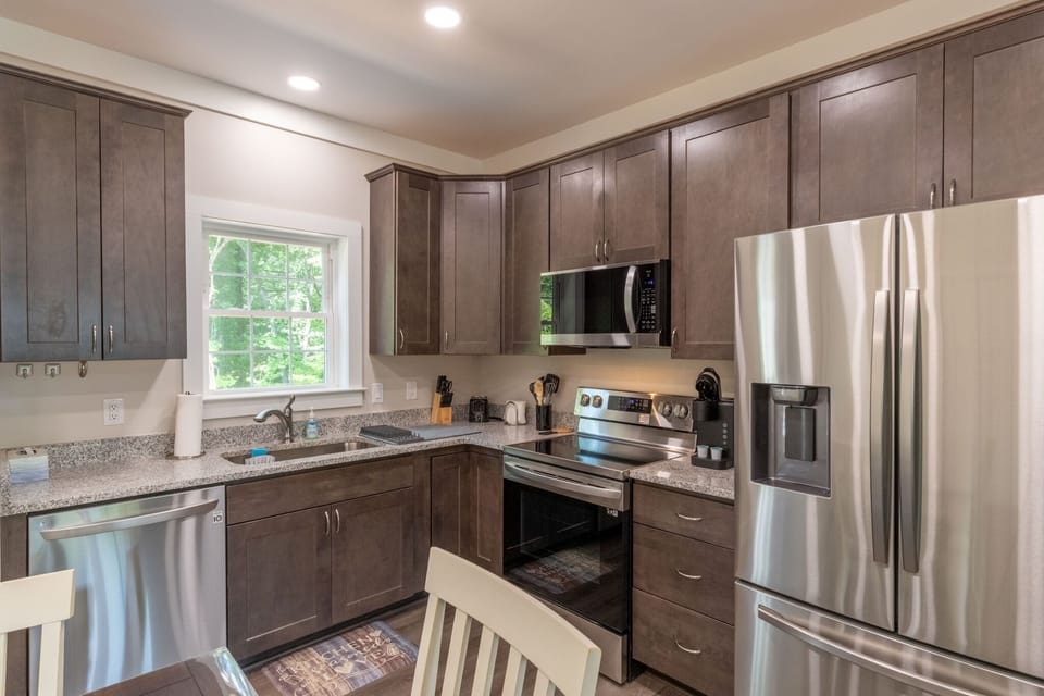Kitchen - Stainless steel appliances.