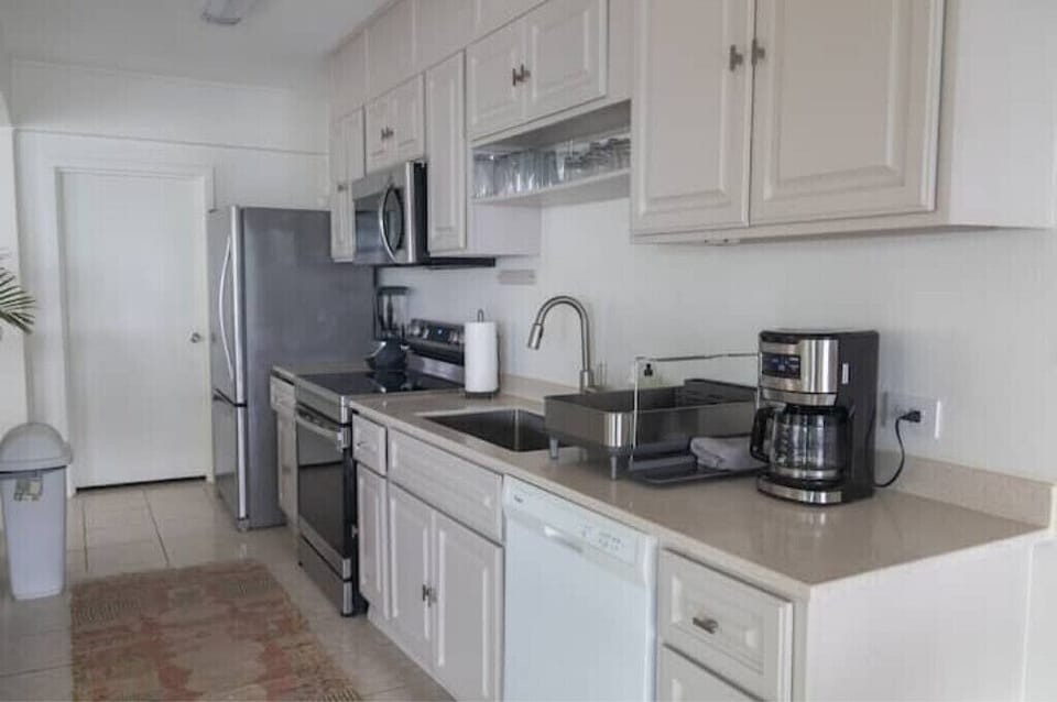 Fully equipped kitchen for all your cooking needs.