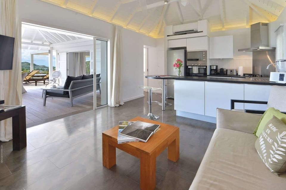 Living Room at WV APN, Mont Jean, St. Barthelemy