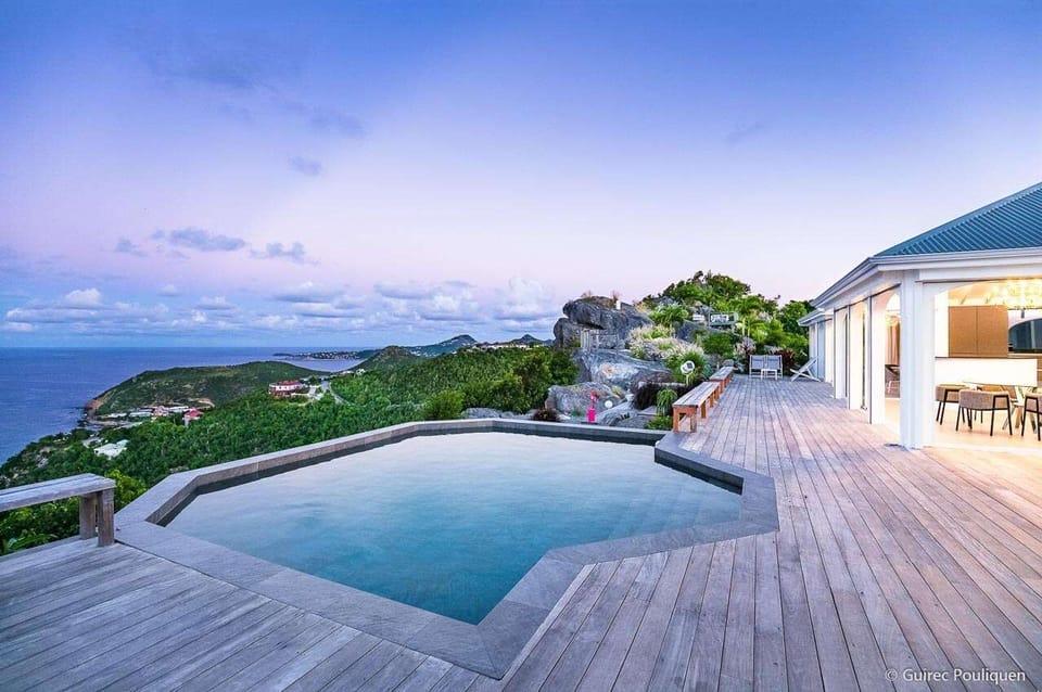 Deck at WV BYZ, Colombier, St. Barthelemy