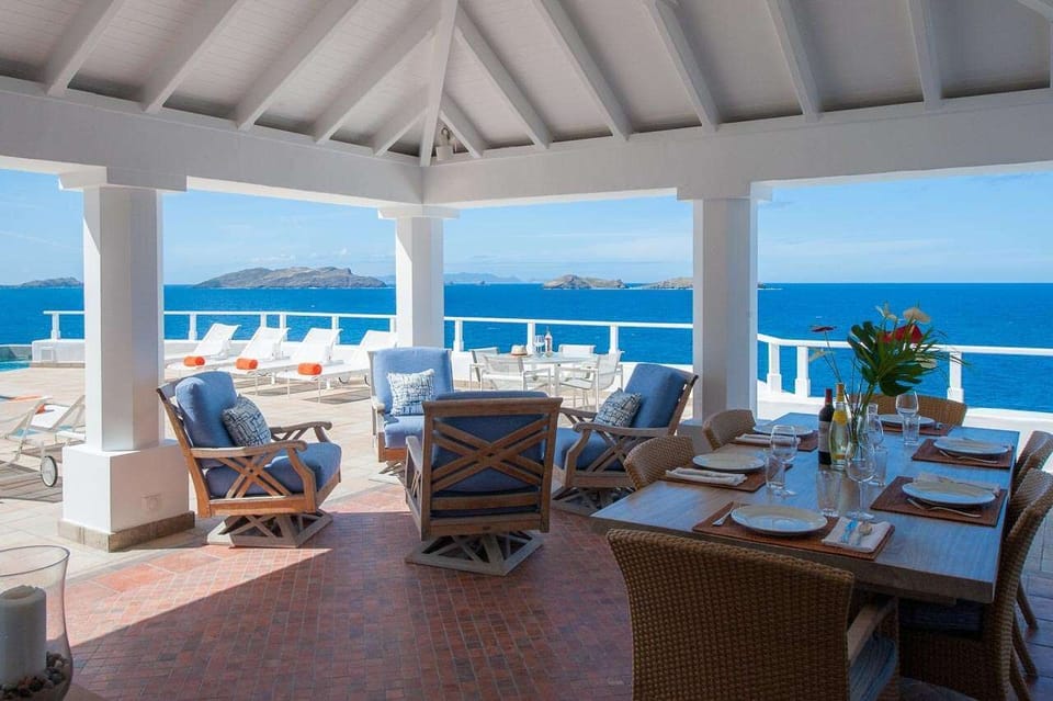 Dining Room at WV MOZ, Pointe Milou, St. Barthelemy