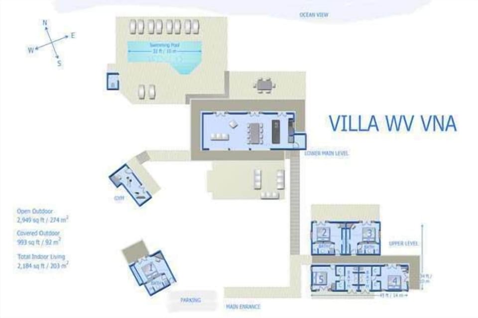 Floorplan of WV VNA, Vitet, St. Barthelemy