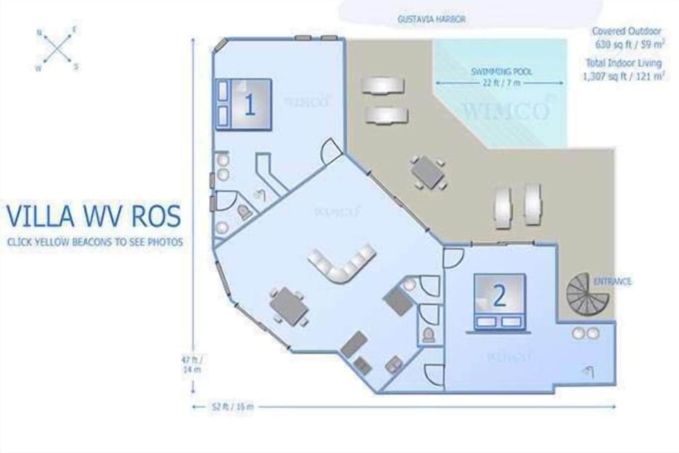 Floorplan of WV ROS, Gustavia, St. Barthelemy