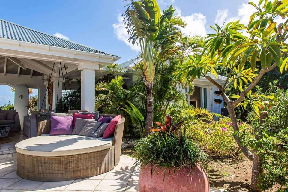Patio at WV ZEN, Pointe Milou, St. Barthelemy