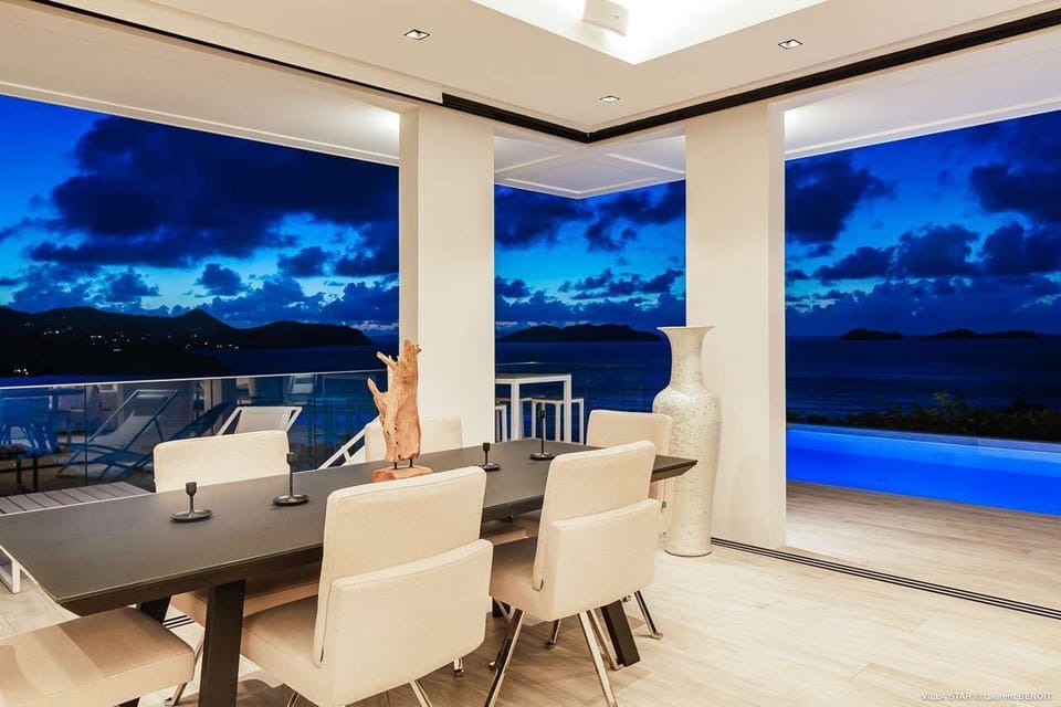 Dining Room at WV TAR, Camaruche, St. Barthelemy