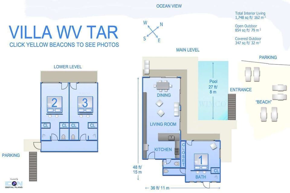 Floorplan of WV TAR, Camaruche, St. Barthelemy