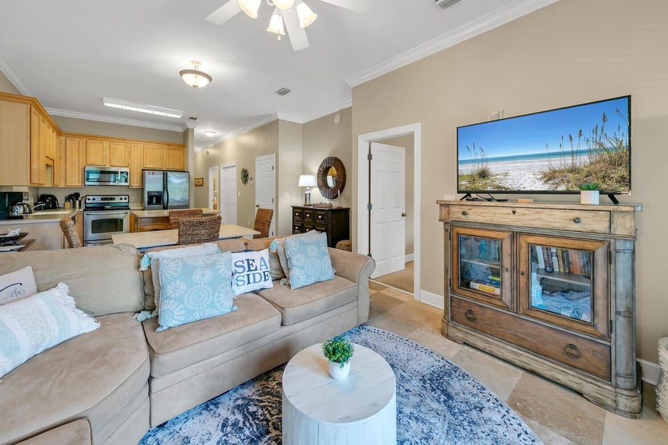 Living room to kitchen
