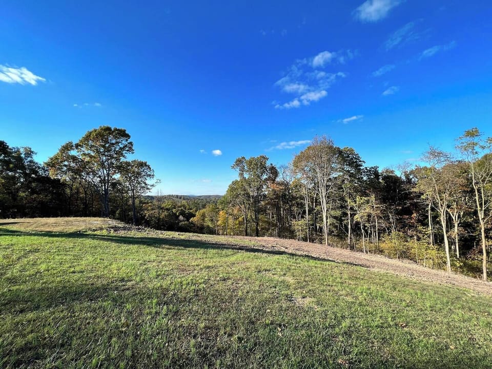 50 acres of Ozark bliss  -hiking trail in right corner of this picture!