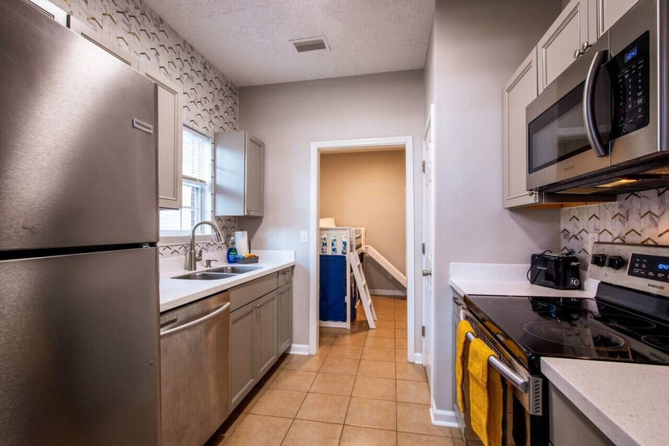 Kitchen - Fully Stocked with all appliances to cook at home