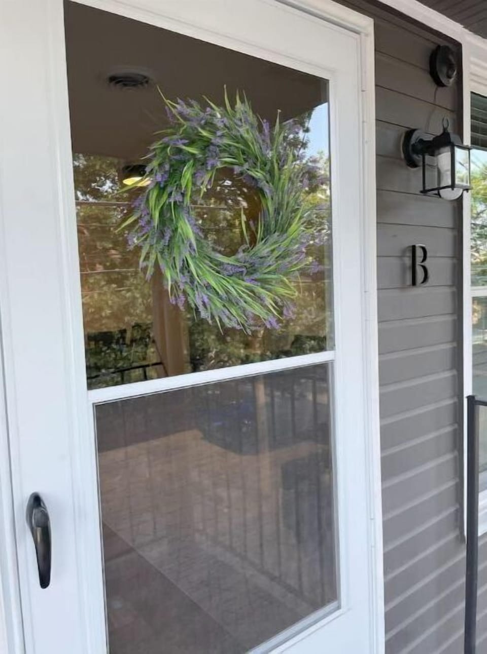 Unit B front door. 
