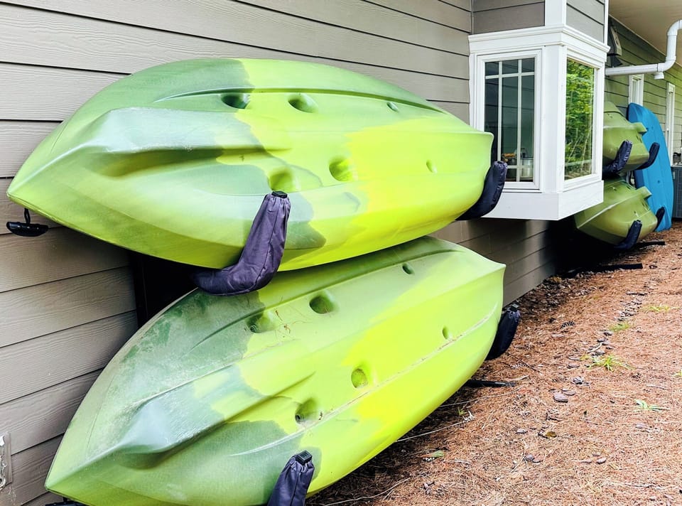Kayaks are included with rental.