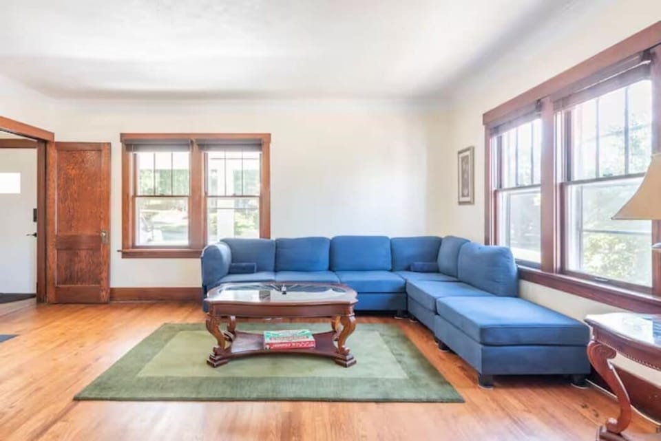 Original 1918 woodwork & floors  beautifully restored w lots of Natural Light. 