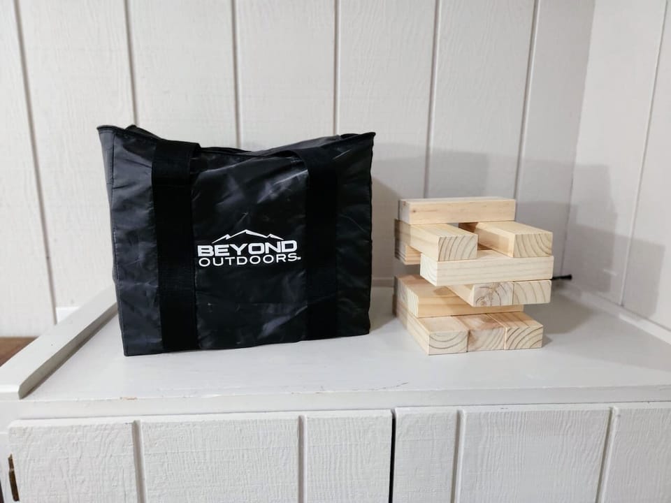 Giant Jenga! Perfect for some backyard fun with the family!