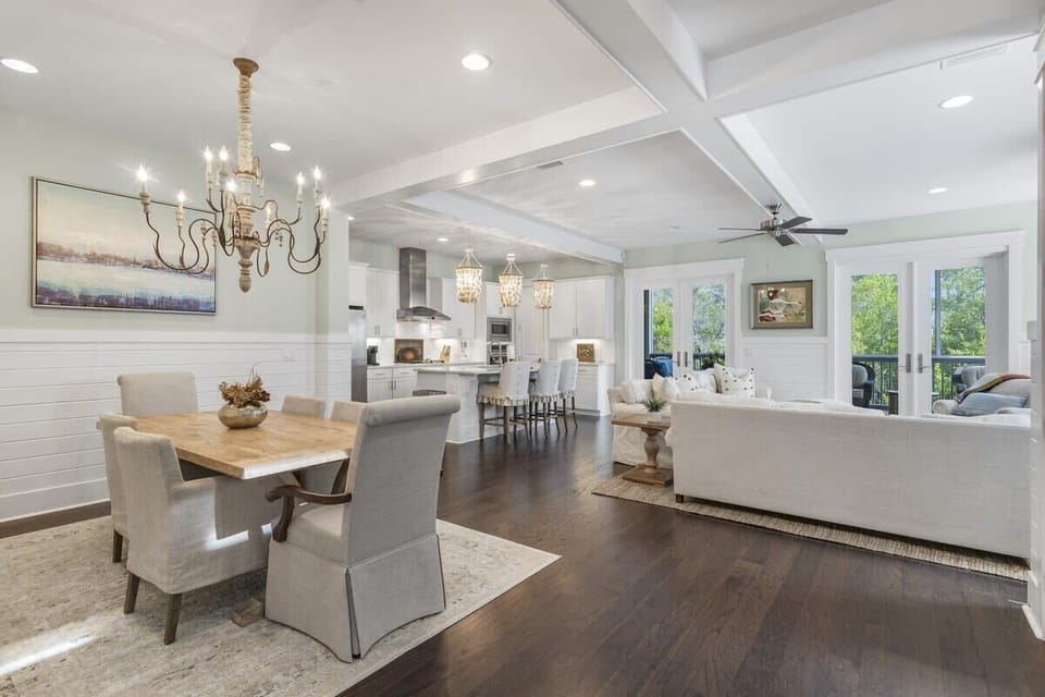 Open Concept Dining and Living Room