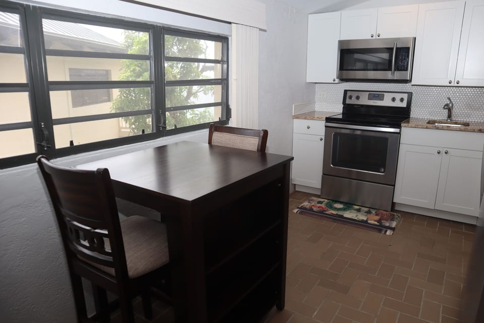 Kitchen and dining area