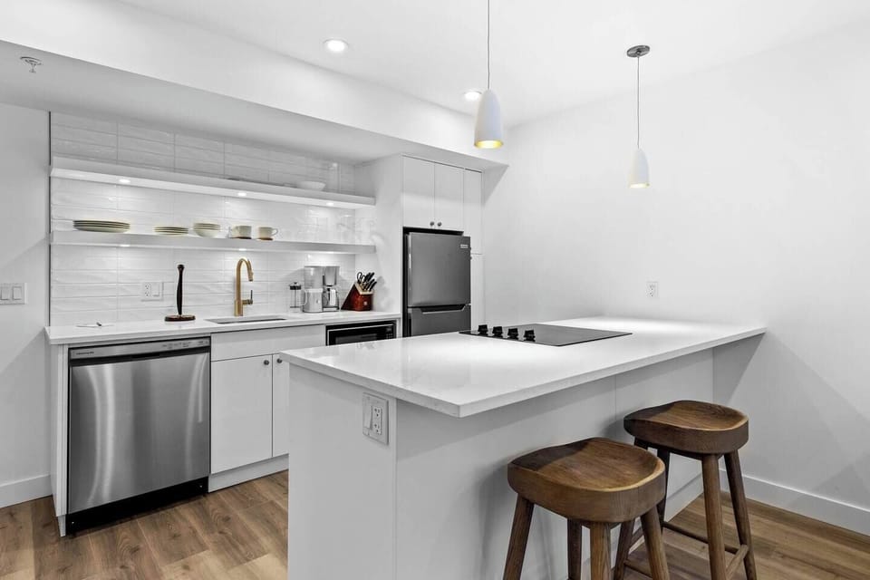 The basement suite kitchen.